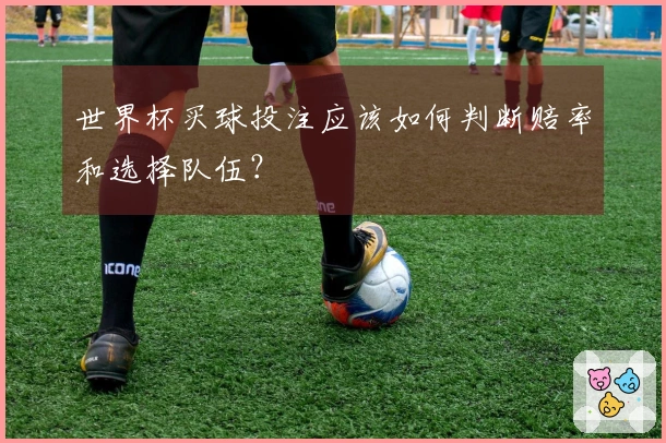 世界杯买球投注应该如何判断赔率和选择队伍？